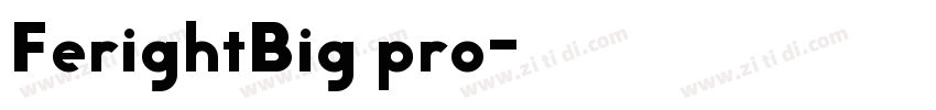 FerightBig pro字体转换